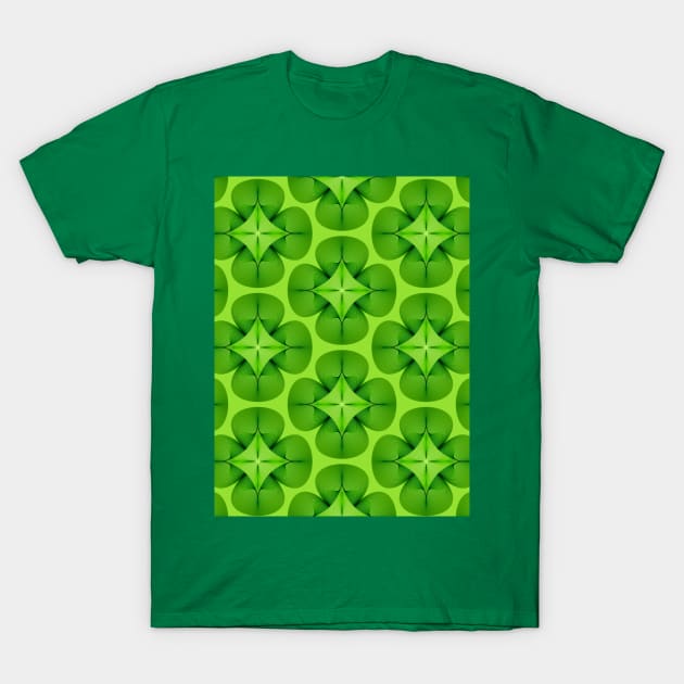 Lucky Clover pattern 01 T-Shirt by Slanapotam